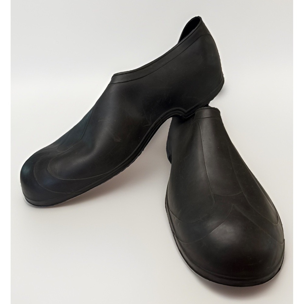 Tingley Giant Black Rubber Waterproof Work Overshoes Slip-On Boots Size Giant